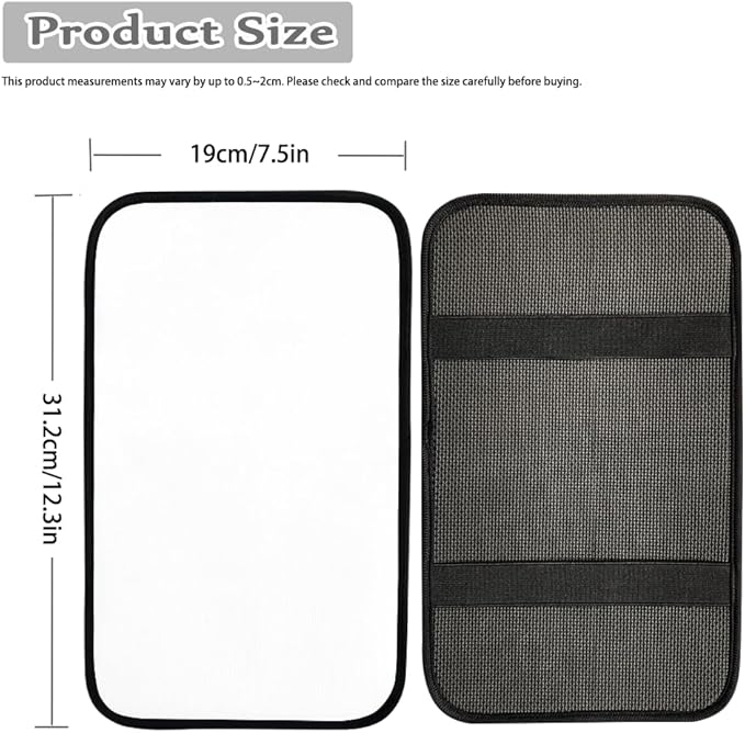Beach Palam Tree Car Center Console Cover Washable Car Accessories Cars Armrest Box Pad for Comfortable Support, Universal Armrest Cover for Vehicles Truck SUV