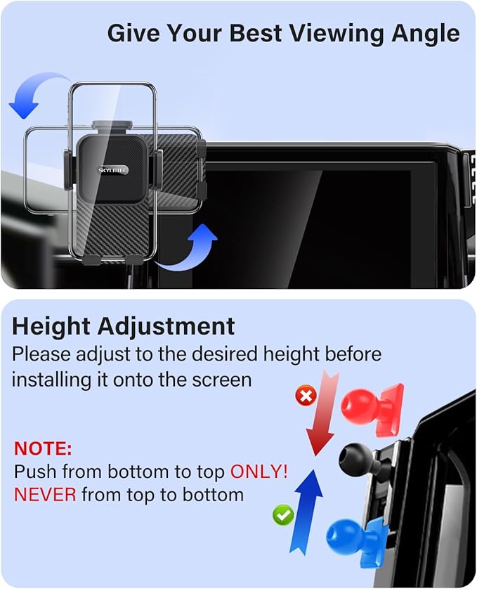 SKYLOTEC Car Phone Holder for BMW 5 Series i5 530i 540i xDrive eDrive40 M60 2024 2025 2026 Accessories Automobile Cradles Phone Mount, Cell Phone Base Not Block Air Vent