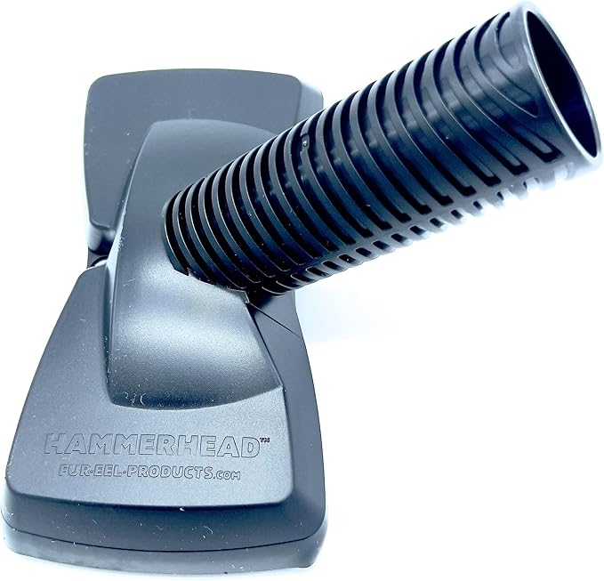Buff Brite Fur-EEL Hammerhead Pet Hair Remover | Vacuum Attachment for Cars, Stairs & Couches | Removes Sand, Lint & Pet Hair | Compatible with Most Brands