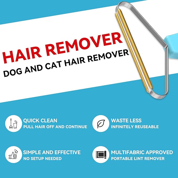 Pet Hair Remover,Pet Hair Removal Tool,Cleaner Pro Pet Hair,Fabric Shaver,Lint Remover,Lint Cleaner Pro,Carpet Rake,Dog Hair Remover and Cat Hair Remover for Rugs,Couch,Pet Towers