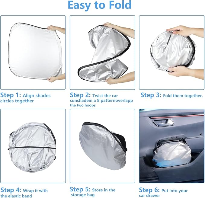 Windshield Sun Shade for 2022 2023 2024 2025 2026 Nissan Pathfinder, Foldable Front Window Sunshade, Sun Visor Block Out UV Rays & Heat, Keep Car Cool