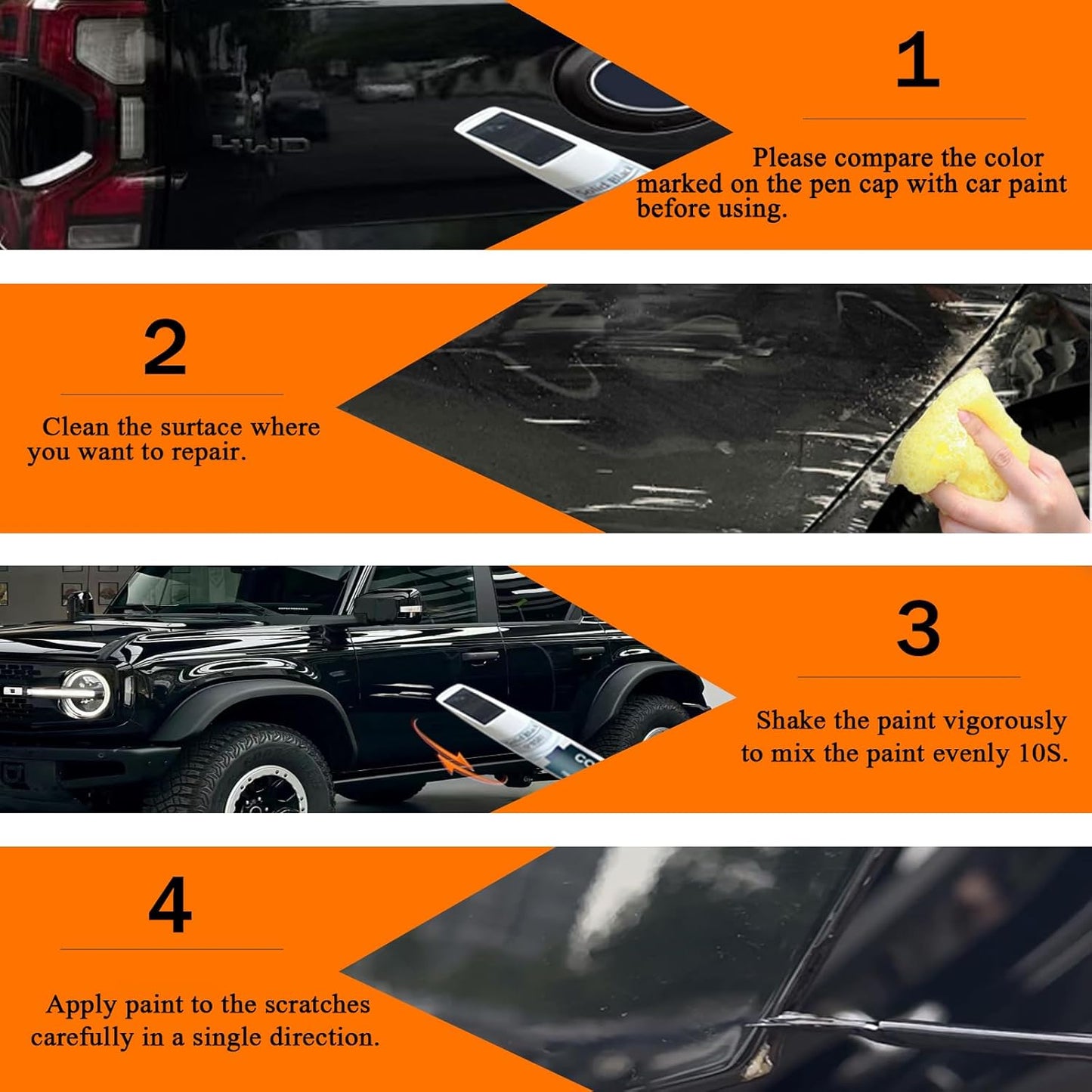 N1 Blue Jeans Metallic Touch Up Paint for Ford, Car Paint Pen Scratch Repair Two-In-One Touch Up Paint, Premium Car Scratch Remover for Deep Scratches
