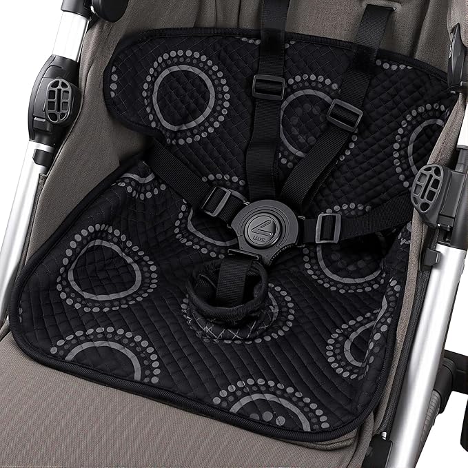 Piddle Pad, Car Seat Potty Training Protector, Waterproof Car Seat Cover with Anti-Slip Backing, Machine Washable Liner for Baby Toddler Carseat, Stroller (Black, 2PC)