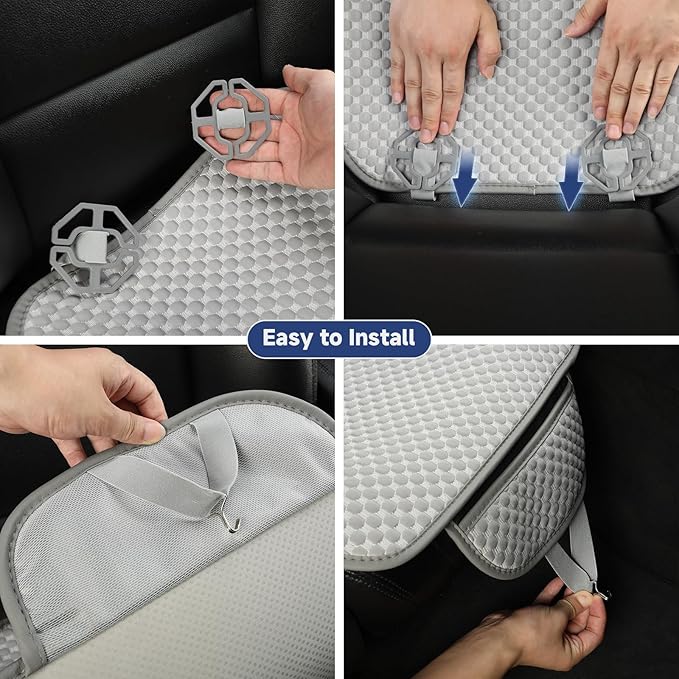 West Llama Car Seat Covers for Summer,Ice Silk Bottom Seat Covers for Cars Include 2 Piece Front Driver Seat Pad Mat Universal Fits 90% SUVs,Cars,Sedans(2Piece-Black)