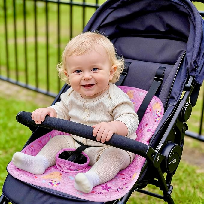 Piddle Pad Car Seat Liner- 2 Pack Waterproof Soft Car Seat Protector for Potty Training,Travel-Friendly Baby Toddler Carseat Cover for Spills, Nappy Leaks, Accidents (Purple, 2PC)