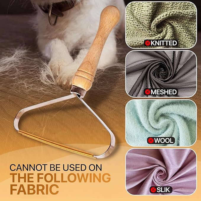 2-Pack Pet Hair Removal Tool - Carpet Rake and Squeegee for Pet Hair Remover Tool - Lint Remover and Hair Scraper for Couch - Easy to Clean Fuzz Fur and Pro Cat Dog Hair Remover for Rugs,Car Floor Mat