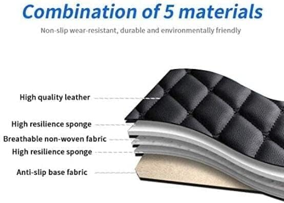 Custom Car Floor Mat Compatible with 97% Car Models Luxury Leather All Weather Waterproof Anti-Skid Full Coverage Car Mats (Purple with Black)