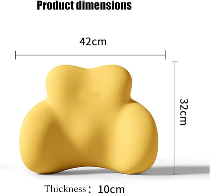 Car Lumbar Support Pillow for Lexus NX 500h+(PHEV) 2025 Memory Foam Back Support Cushion Breathable Car Seat Lumbar Pad Accessories,Dark Gray