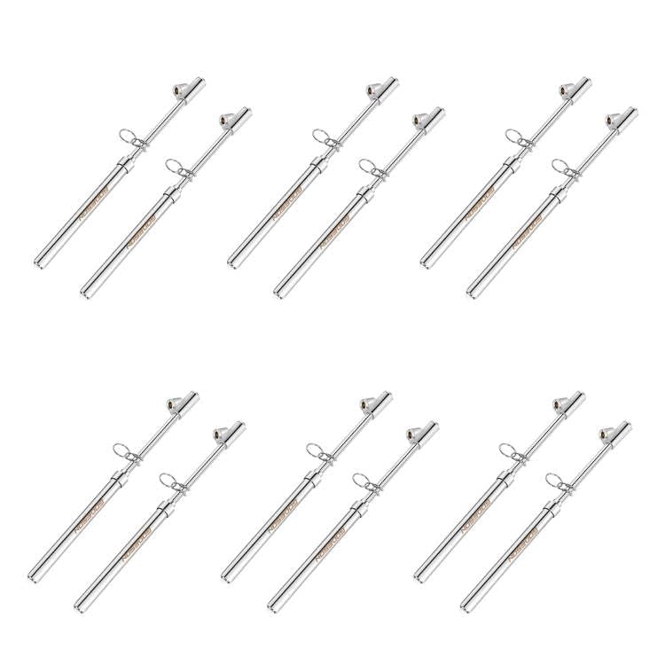 GODESON Dual Head Tire Pressure Gauge,Heavy Duty Pen Tire Gauge Range 10-150PSI; 1-10Bar,Dual Head Truck Air Pressure Gauge (Pack of 12)…