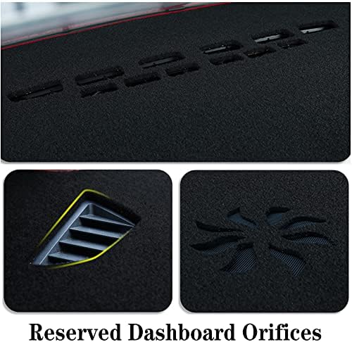 Dash Covers Mat for Jeep Grand Cherokee 2011-2020,Polyester Car Dashboard Cover,Dash Board Protecter Cover,Car Dash Board Cover Pad,Black