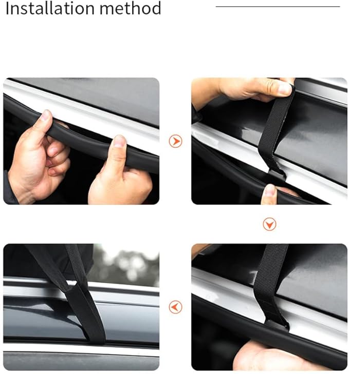 Car Roof Storage Bag for Volvo S40 / S60 / S70 / S80 / S90 234 964 P24 Y20 R TS AS Sedan, High Capacity Car Top Travel Bag Reflective Strips Safety Design Roof Bag