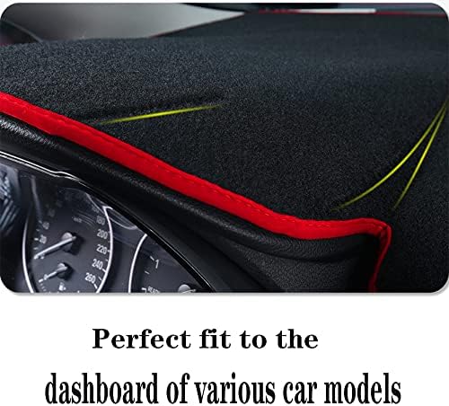 Dash Covers for Jeep-Cherokee 2014-2021,Polyester Car Dashboard Cover,Dash Board Protecter Cover,Interior Car Dash Board Covers Mat,Black