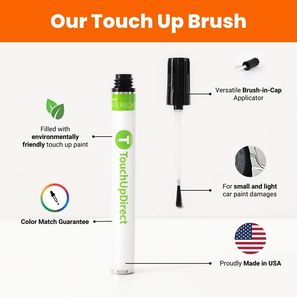 TouchUpDirect 4T8 Sandy Beach Metallic Compatible with Toyota Exact Match Touch Up Paint Brush - Platinum Kit