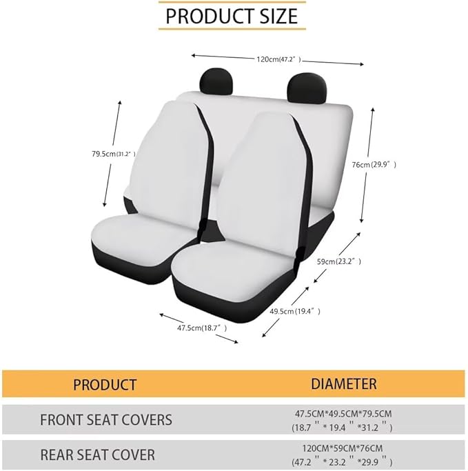 KEIAHUAN 4pcs Car Seat Covers Full Set Blue Dragon American Flag Auto Seat Cover Universal Front and Rear Seat Covers Light Breathable Automotive Interior Accessories for SUV,Sedan,Truck