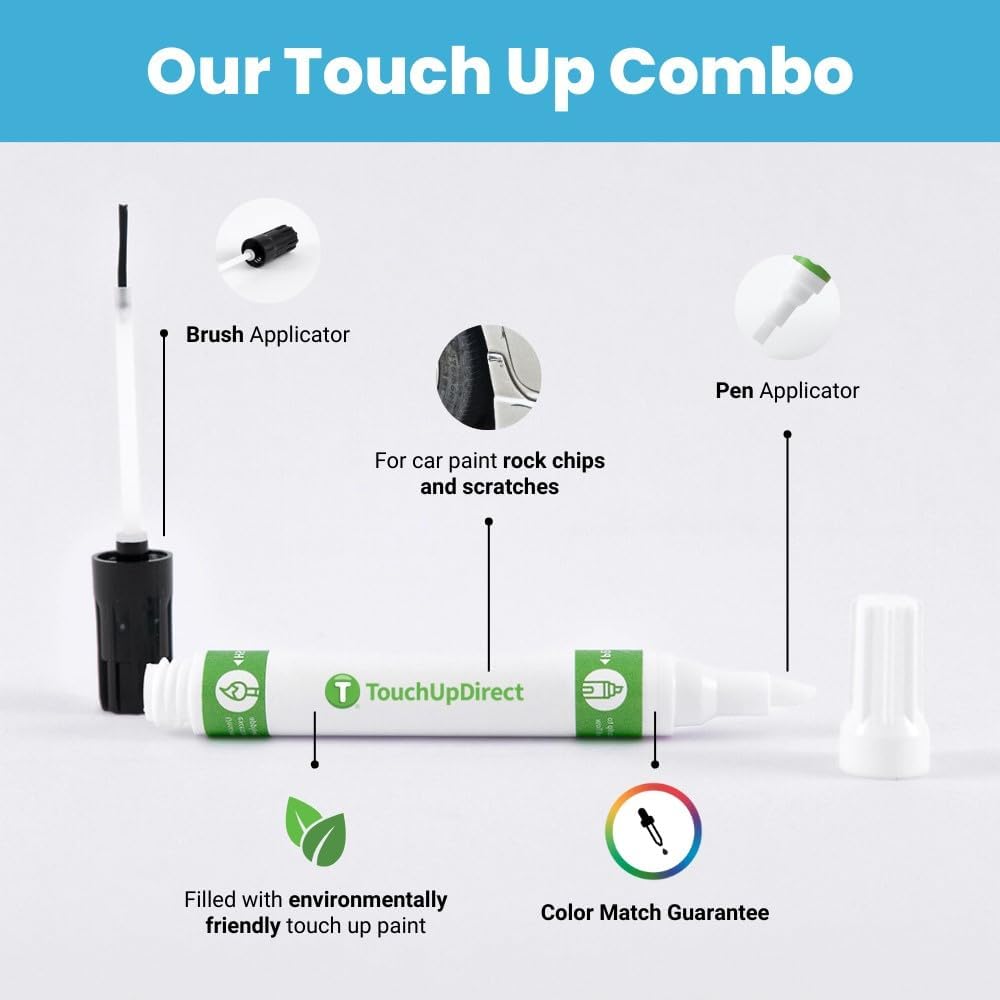 TouchUpDirect 1J9 Celestial Silver Metallic Compatible with Toyota Exact Match Touch Up Paint Combo - Preferred Kit