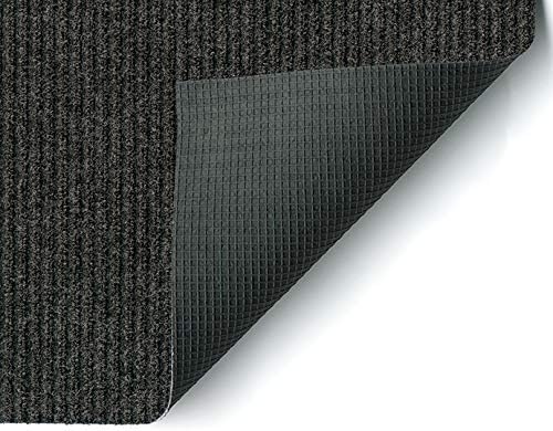 KOECKRITZ Heavy Duty Durable All Weather Indoor/Outdoor Non Slip Entrance Mat Rugs and Runners for Office Business Building Home Garage Front Door - 2' x 12' Charcoal