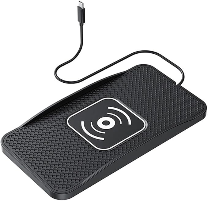 Wireless Car Charger Pad for Nissan Titan 2004-2024, Type-C/USB 20W Car Wireless Charger Non-Slip Phone Charging Pad Car Accessories,A 30cm Cable Type-C Plug