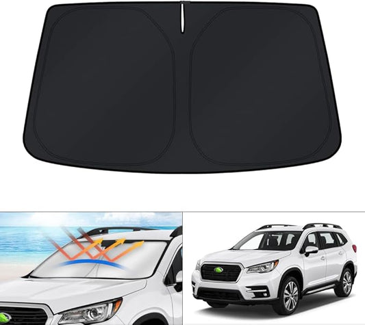 KUST Windshield Sun Shade for 2019-2025 2026 Subaru Ascent Accessories Window Sunshade Sun Visor Protector Foldable Blocks UV Rays Keep Car Cooler