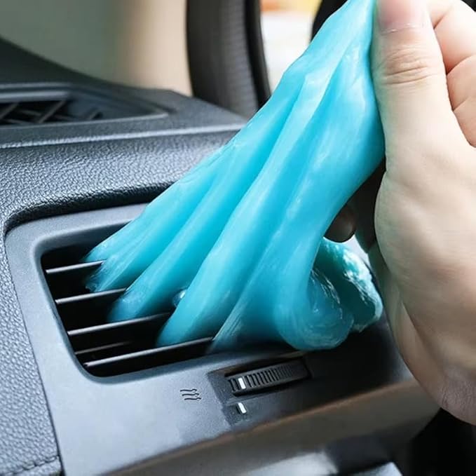 Car Cleaning Gel Compatible with Genesis G80, 200g Detailing Putty for Auto Vents, Dashboard, Cup Holders - Reusable Multifunctional Dust Remover,200g*2