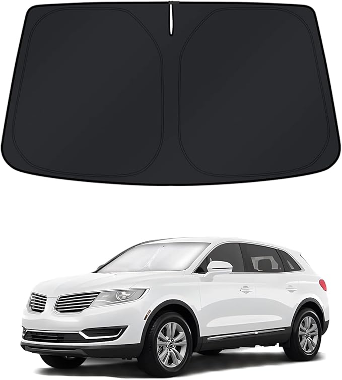 KUST Windshield Sun Shade for 2009–2016 Lincoln MKS Window Accessories Shade Sun Cover Foldable Block UV Rays Keep Car Cooler
