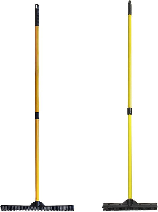 FURemover Pet Hair Rubber Broom 2-Piece Set containing Original and PRO Furemover Brooms for Carpet, Tile and Hardwood