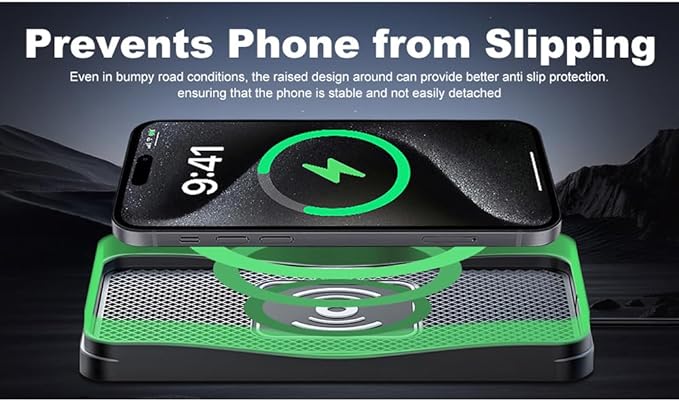Wireless Car Charger Pad for Chevrolet Spark 2013-2022, Type-C/USB 20W Car Wireless Charger Non-Slip Phone Charging Pad Car Accessories,B 30cm Cable USB Plug