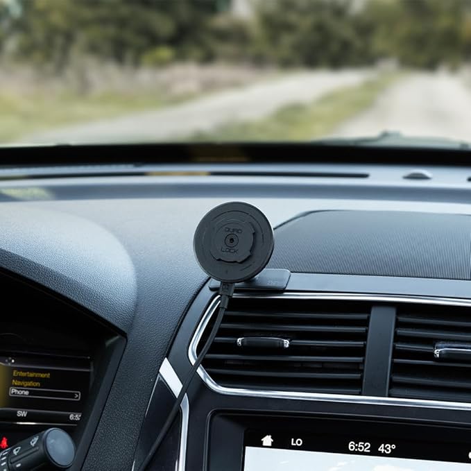 Quad Lock Adhesive Dashboard/Console Car Phone Holder Kit with MAG Wireless Charging Head V2 and MAG Phone Case for iPhone 14 Plus