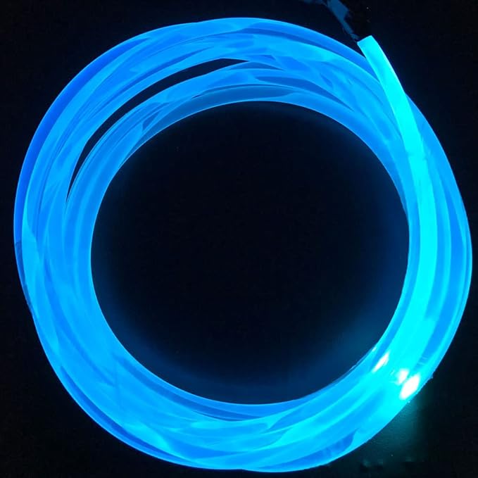 10ft Super Bright MMA Plastic Optic Fiber Side Glow for LED Light Source Soft Optical Light Guide Strip