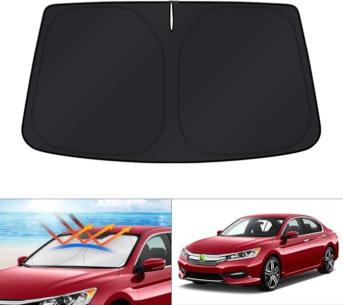 KUST Windshield Sun Shade for Honda Accord 2013-2015 2016 2017 Accessories Custom Fit Sunshade Foldable Sun Protector Block UV Rays Keep Your Car Cooler