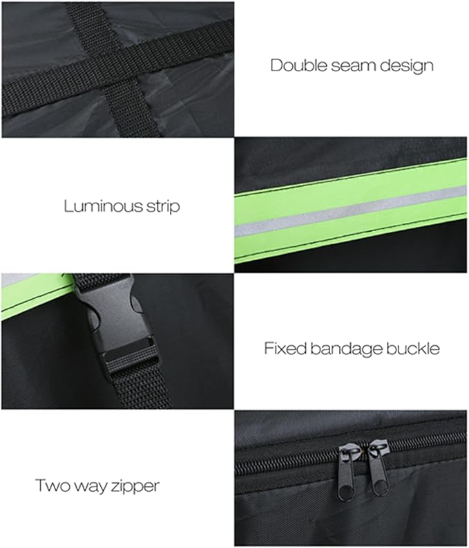 Car Roof Bag 425L/486L, Rooftop top Cargo Carrier Bag with Night Reflective Strip Universal Luggage Bag Storage Cube Bag for Travel Camping (L) (M)