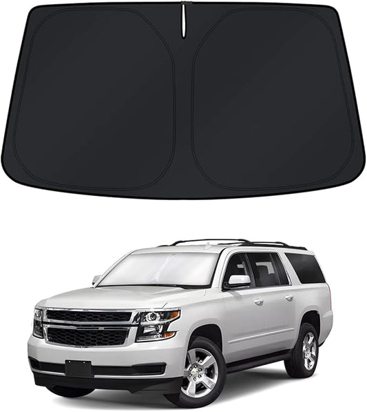 KUST Windshield Sun Shade for 2015-2020 Chevrolet Chevy Suburban/Tahoe, GMC Yukon XL, Yukon Denali XL Accessories Front Window Shade Sun Visor Cover Foldable Blocks UV Rays Keep Your Car Cooler
