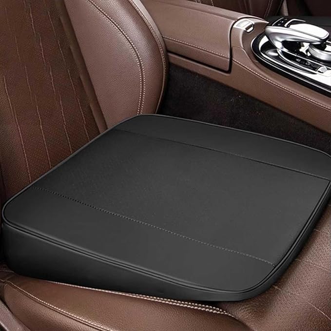 Memory Foam Car Seat Cushion for BMW X5 G05 2018-2023, Wedge Booster Lumbar Support Pad for Drivers Office with Non-Slip Base,Red-4cm