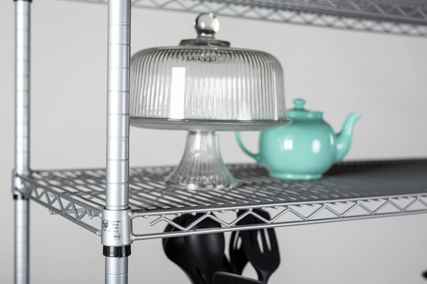 Omega 24" Deep x 36" Wide x 86" High 3 Tier Gray Starter Shelving Unit
