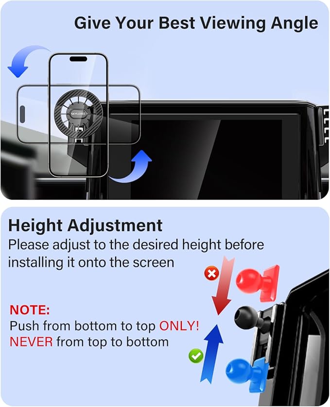 Car Phone Mount for Honda CR-V CRV 2017 2018 2019 2020 2021 2022 Accessories Automobile Cradles Magnetic Phone Holder Compatible with MagSafe, Strong Magnets CR V Cell Phone Holder (Only Fit 5/7-inch)