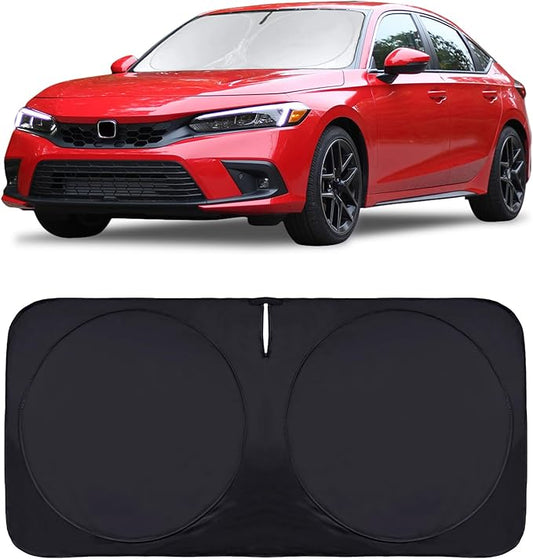 Sunshade for Honda Civic 2022-2025 2026 Sun Shade, Front Window Sun Visor Windshield Cover Custom Fit Civic (Not for 2022 Sport) Sedan, LX, EX, EX-L,Touring Keep Cool Car Accessories Blocks UV Rays