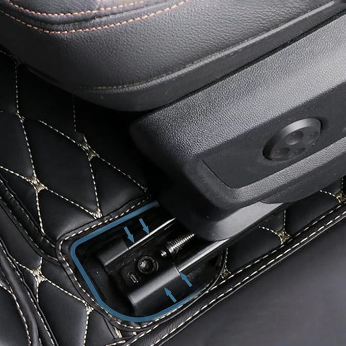 Custom Car Floor Mats Fit for 99% Sedan SUV Sports Car Full Coverage Pads Leather Floor Liners Mat Women Men (Brown)