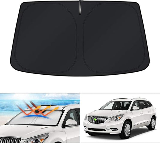 KUST Windshield Sun Shade for 2010-2017 Buick Enclave Accessories Custom Fit Sunshade Foldable Window Sun Visor Protector Blocks UV Rays Keep Your Car Cooler