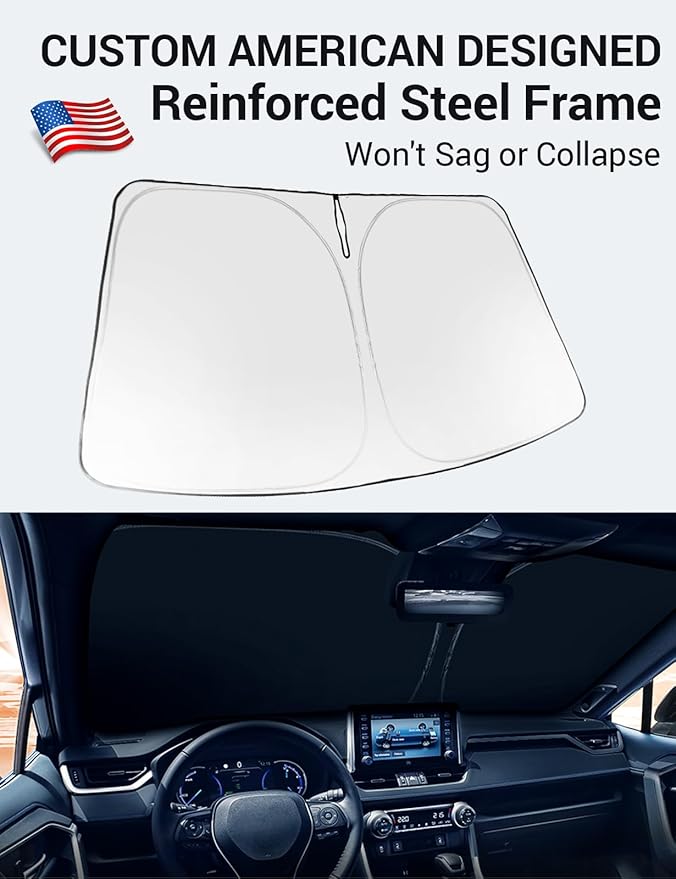Proadsy Windshield Sun Shade for BMW X1 2023-2026 Foldable Front Sunshade Protector Sun Visor Blocks UV Rays Keep Car Cooler Accessories