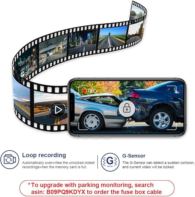 Fitcamx 4K Dash Cam Suitable for Toyota Highlander 2020-2026 & Highlander Hybrid (Gen4/UX70), OEM Factory Look, UHD 2160P Video, Built-in WiFi & APP, Loop Recording, G-Sensor, Plug & Play, 64GB Card