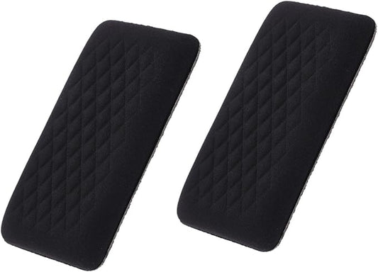 2pcs Car Arm Rest Elbow Pads, Auto Center Console Knee Cushion Adjustable Height Soft Leather Pad Knee Support Pad with Memory Foam for Universal Car Interior Accessories(BlackCloth)