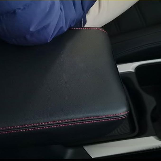 Compatible with Center Console Armrest Cover for Toyota Camry 2012 2013 2014 2015 2016 2017 Leather Arm Rest Storage Box Lids Cushion Protector Pad