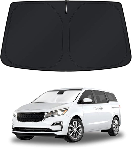KUST Windshield Sun Shade for Kia Carnival/Sedona 2015-2019 2020 2021 Window Accessories Shade Sun Visor Cover Foldable Block UV Rays