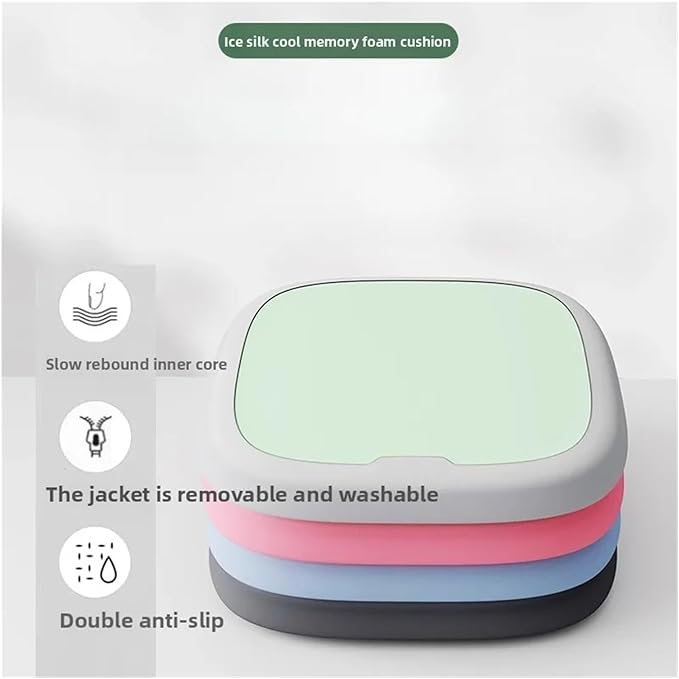 Memory Foam Car Seat Cushions with Lumbar Support - Cool and Breathable Comfort for Car and Office Use(3,45x45cm)