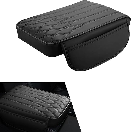 Car Center Console Cover, Car Armrest Cushion, Car Arm Rest Cover Pad, Car Center Console Cushion Pad, Middle Console Cover, Car Accessories, Universal for Most Cars (Black #1 PC)