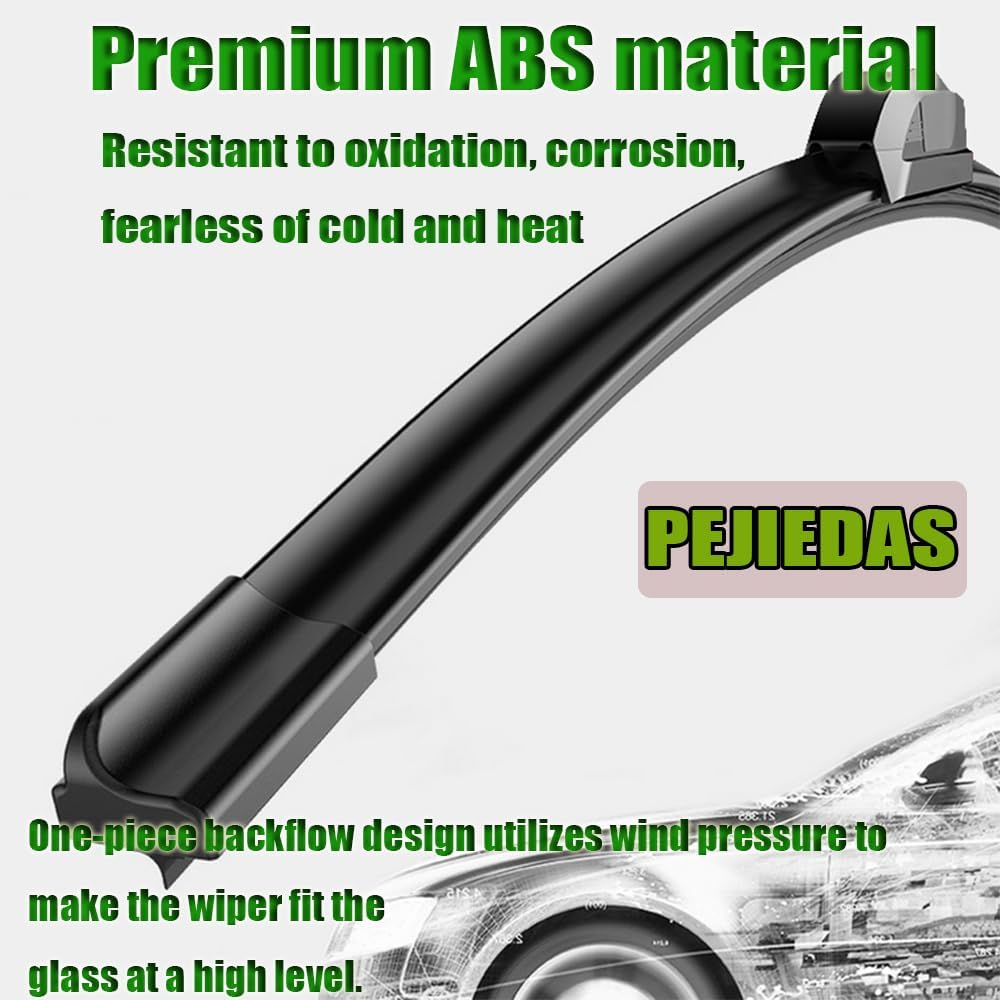 OEM Quality Front Wiper Blades, Replacement for 1995-2004 Toyota Tacoma/ 1984-2002 Toyota 4Runner, OE Original Style (17 Inch + 17 Inch Front Wiper Blades)