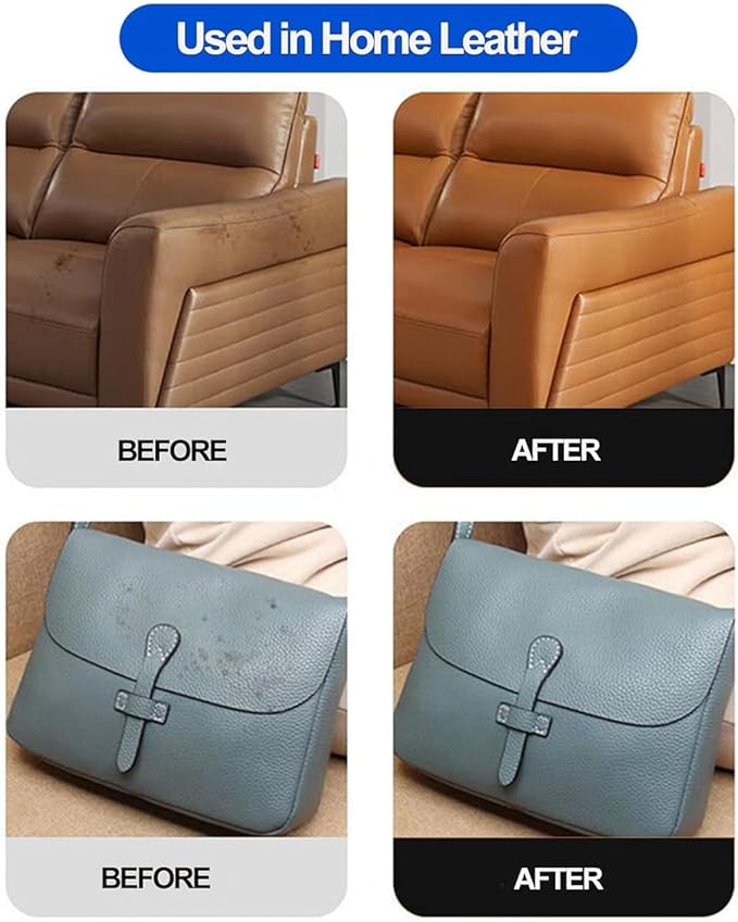 Cleaning and Care Cream & Cleaning Paste for Leather Care, Leather Care Cleaning Paste, Leather Luster Kitm, Car Leather Conditioner Oil Paste (2Pcs)