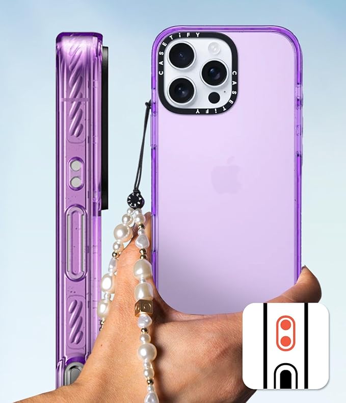 CASETiFY Impact iPhone 15 Pro Max Case [4X Military Grade Drop Tested / 8.2ft Drop Protection/Compatible with Magsafe] - Lisbon Love Summer Flowers Clear - Clear Black
