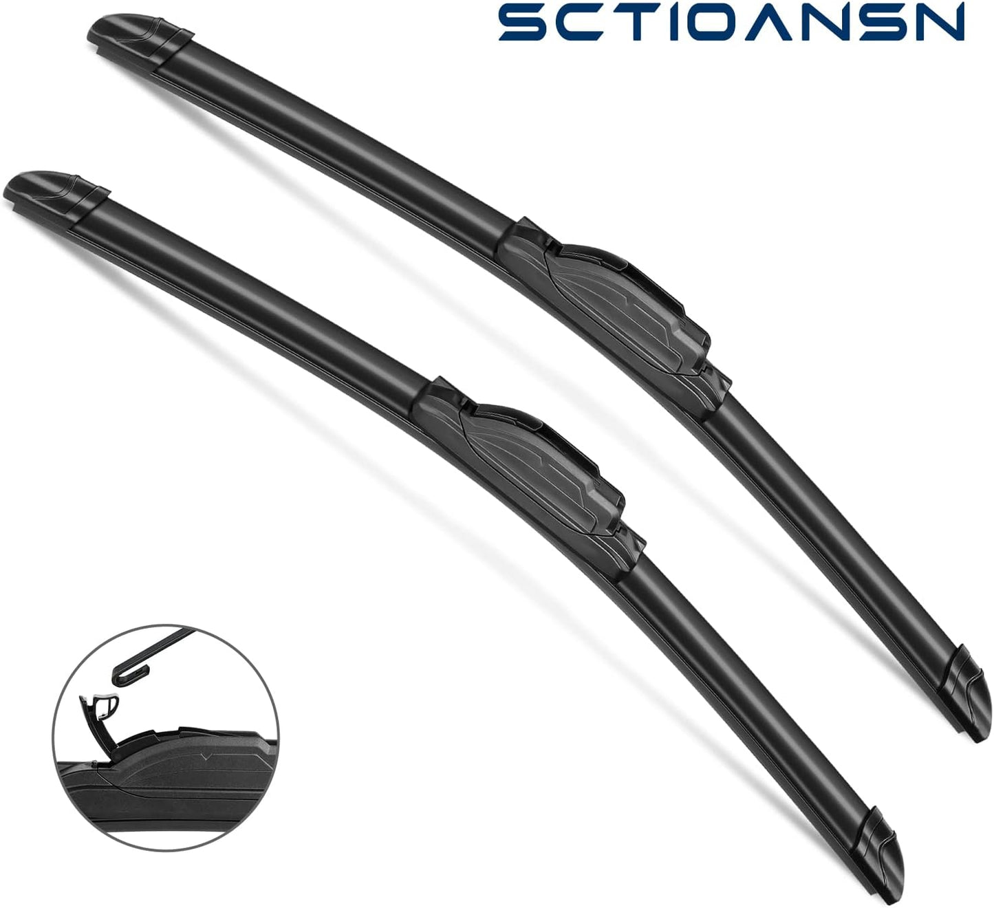 3 Wipers Set for 2003 2004 2005 2006 2007 2008 2009 Lexus GX470, Windshield Wiper Blades Original Equipment Replacement Front and Rear- 22"/21"/16" (Pack of 3) J- HOOK