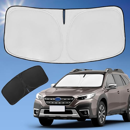 Sun Shade Sunshade for Subaru Outback Windshield Cover,4-Layer Front Window Shade Custom fit 2020-2024 2025 Outback SUV,Base,Premium,Limited,Touring Sun Visor 240T Retractable Shade Car Accessories