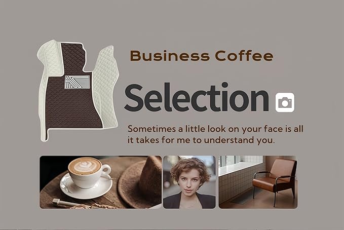 Customize Making Car Floor Mats for 99.99% Sedan SUV Pickup Truck Full Coverage Men Women Cute Leather Protection Pads Non-Slip Floor Liners (Beige)